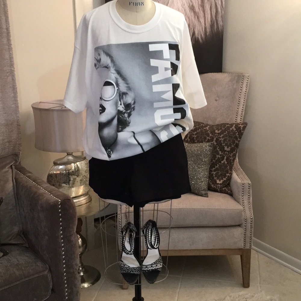 Black and White Marilyn Monroe Tee - Picture 8 of 8